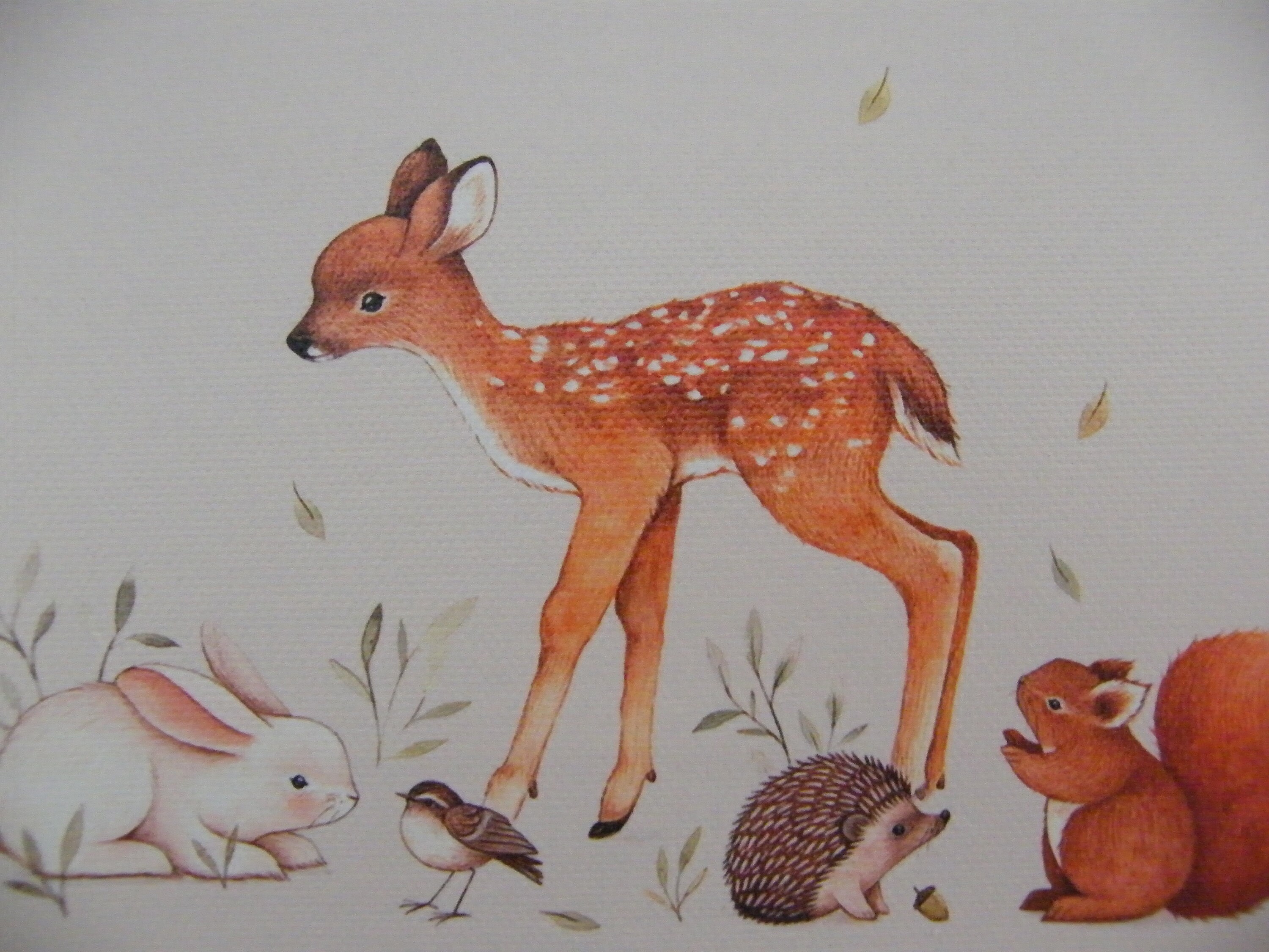 Toile Imprimée, Faon, Animaux de La Forêt