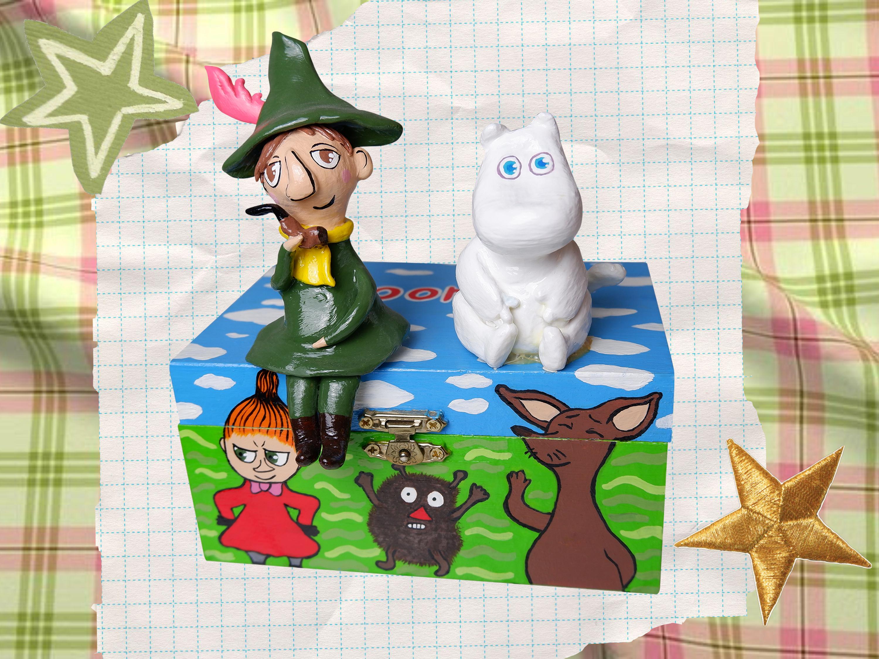 VINTAGE MOOMIN SNUFKIN POTTERY MUSIC BOX Moomins, Snufkin