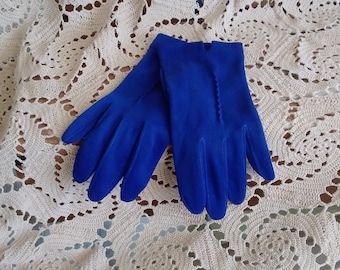 Vintage Women's Royal Blue Gloves