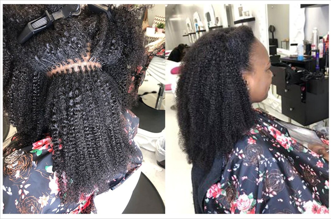 Afro Kinky Curly I Tip Microlinks 100 Human Virgin Hair Weave Bundles