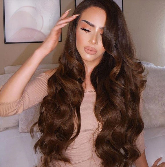 Colour 4 top human hair wig