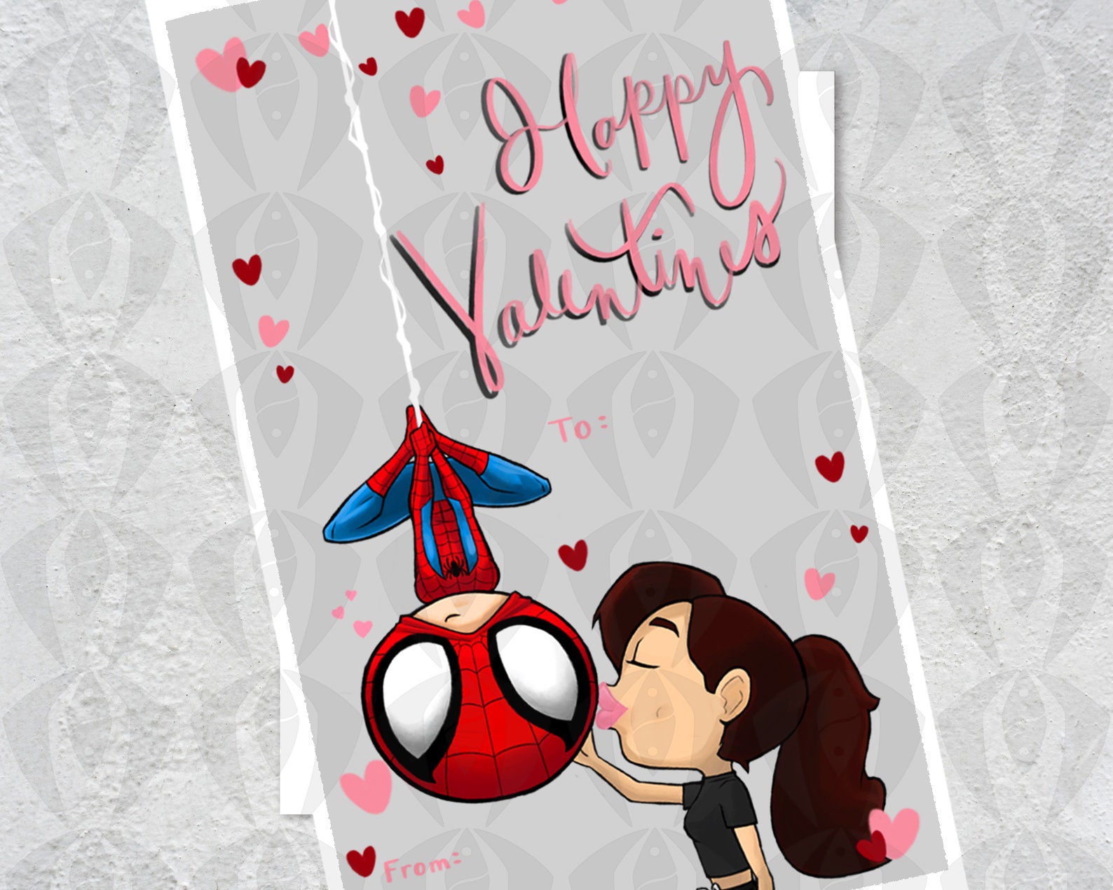 Spiderman Valentines Day Card | Digital Download | Printable Valentines ...