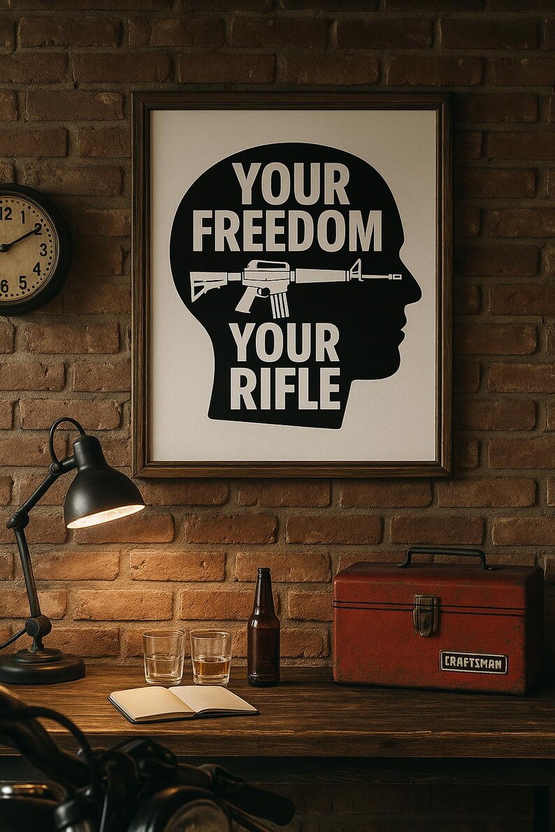 Your Freedom Your Rifle – 2A Digital Wall Art – Pro-gun Rights ...
