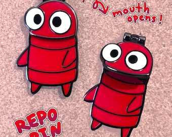 REPO Robot Moving Enamel Pin
