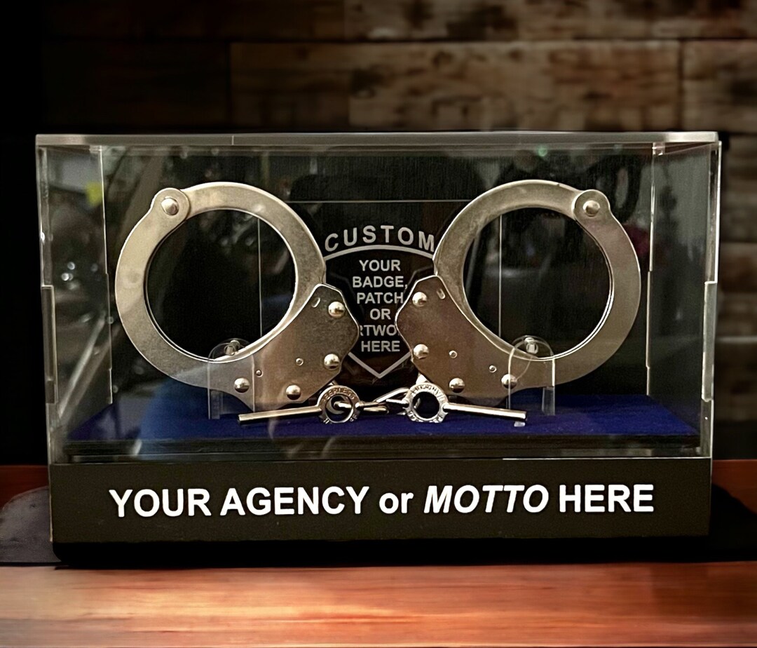 CUSTOM Handcuff Display Case With or Without L.E.D. Light Etsy