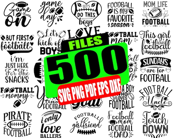 Football Quotes SVG Bundle, Football Gameday SVG files, Football SVG for cricut, png, cut file, printable, silhouette