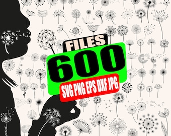 Dandelion SVG Bundle: 120 Designs, Cricut Cut Files (600 Files)