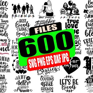 Freundschaft SVG-bundle, Beste Freunde SVG-Dateien, Freunde SVG für Cricut, Freundschaft Zitate svg, cut Datei, Cricut Datei, Silhouette, png Datei
