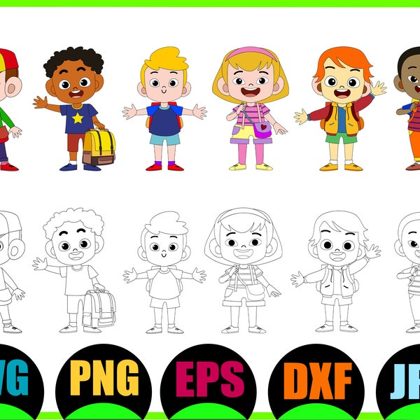 Stick Figure SVG, Stick Figure Family SVG, Kids SVG, stick people png, clipart, cut file, cricut, silhouette, stick figure vector