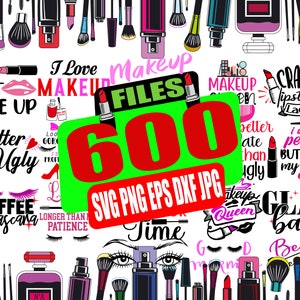 Make-up SVG, Make-up citaat SVG, Make-up wimper SVG, make-up svg-bestand voor cricut, make-up cut-bestand, cricut-bestand, png-bestand