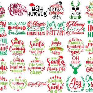 Funny Christmas SVG Bundle, Merry Christmas svg ornaments, christmas ornaments svg file, funny christmas svg for cricut, merry christmas png image 4
