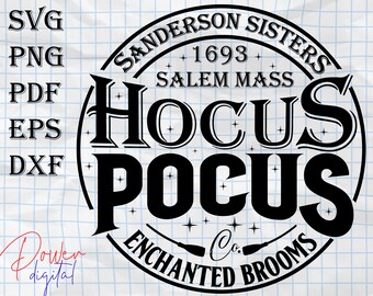 Hocus Pocus Sanderson Sisters SVG: Halloween Shirt Design (Digital Files)