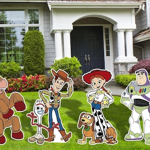 Toy Story Party Decor, Toy Story Birthday Party, Yard Sign, Outdoor Decor, Yard Sign, Cartoon Cutouts, Lawn Decor, Toy Story Cutouts