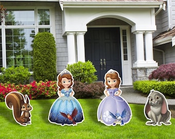 Sofia the First Cutouts, Princess Sofia Birthday Party, Girls Birthday Party, Sofia the First Yard Signs,