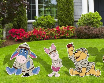 Winnie Pooh Hofschilder-Set – 5 Stück Mit Heringen, Wetterfest, Für Garten-Partys