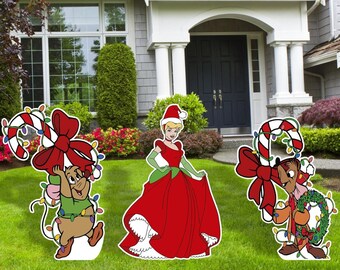 Cinderella Christmas Decor, Cinderella Christmas Party decor Cutouts, Birthady Party Decor, Princess Cinderella Decor, Princess Decor