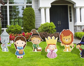 Wizard of OZ Cutouts, School Plays Decor, Wizard Of OZ Cartoon, Outdoor Decoration Signs, Yard Signs, Decor, Halloween Decor, Dorothy