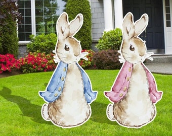 Peter Rabbit Cutouts, Baby Shower Decor, Easter Peter Rabbit Yard Sign, Gender Reveal, Peter Rabbit Birthday Party, Peter Rabbit
