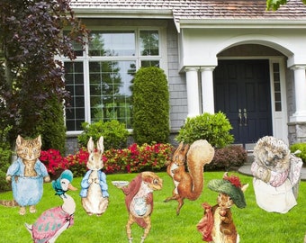 Peter Rabbit Cutouts, Baby Shower, Decor, Cartoon  Cutouts, Easter Peter Rabbit, Yard Sign, Outdoor Decoration, Birthday Party Decor,