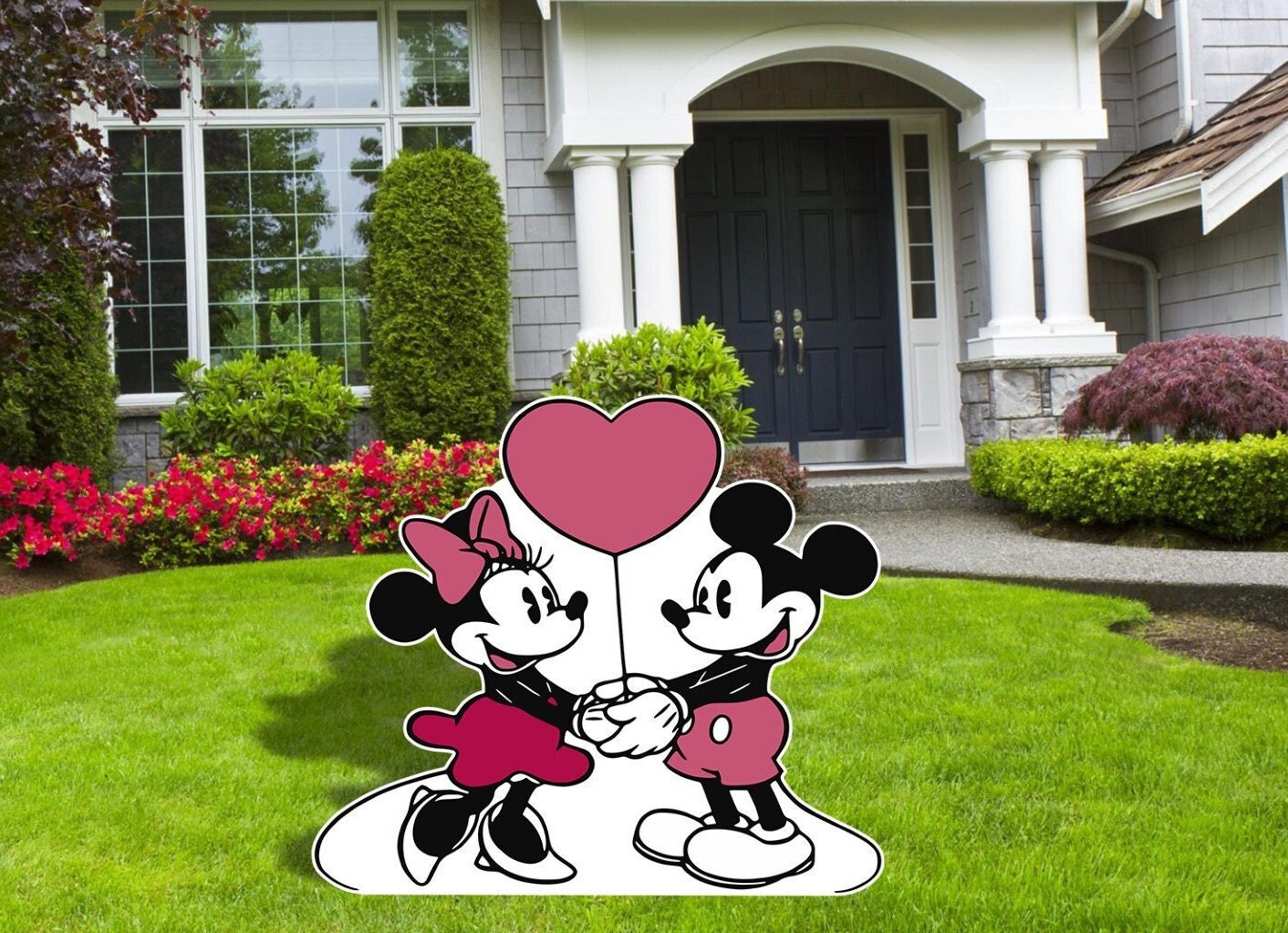 Mickey and Minnie Valentines Day Decor, Valentines Day Decor