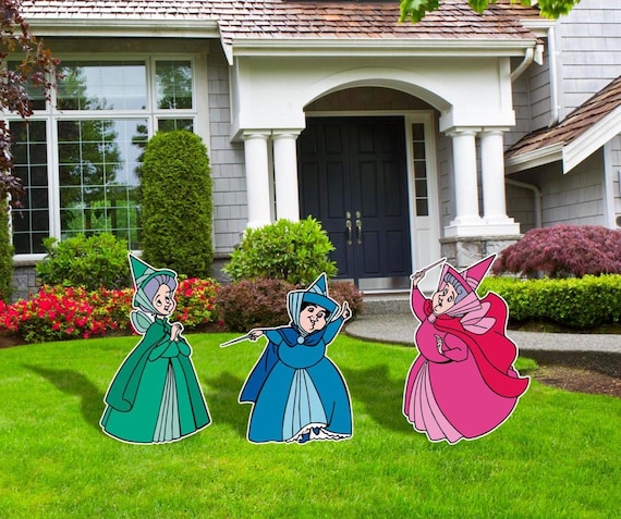 Sleeping Beauty Good Mothers, Sleeping Beauty Party Decor, Aurora Birthday  Party Decor, Flora, Fauna and Merry Weather, God Mothers Cutouts - Etsy