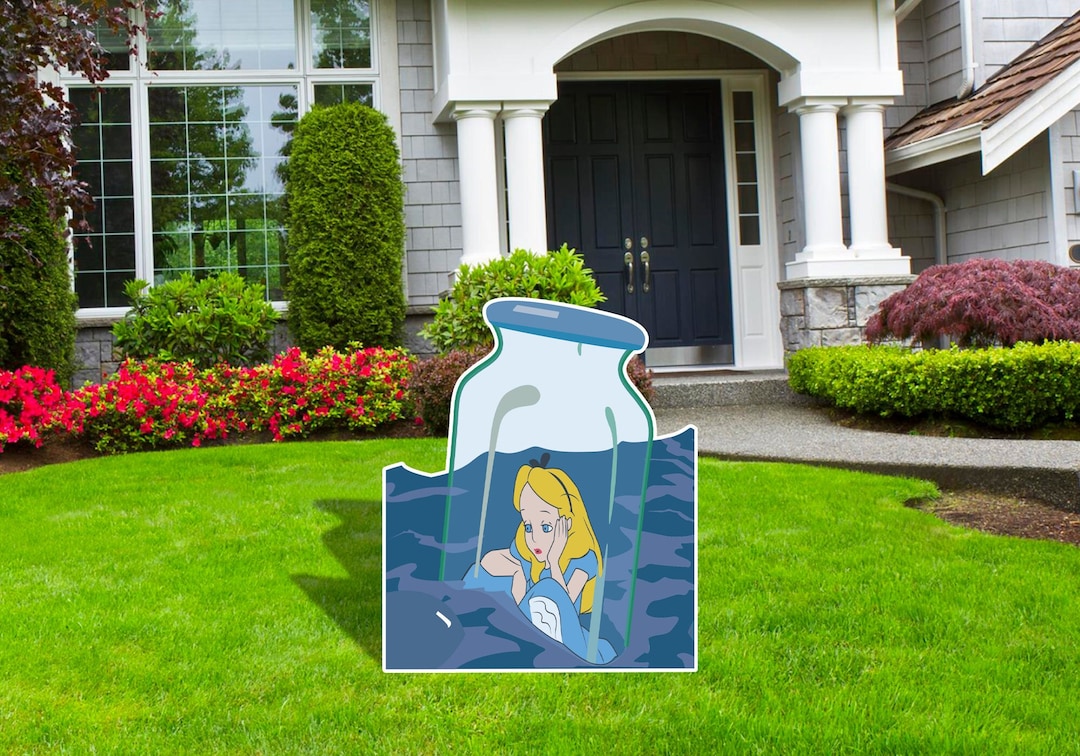 Alice in Wonderland, Pool of Tears, Alice Cutouts, Outdoor Décor