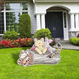 Winnie the Pooh and Friends Vintage Party Deco, Winnie the Pooh  Cutouts, Baby Shower Decor, Birthday Party Decor, Water Color,