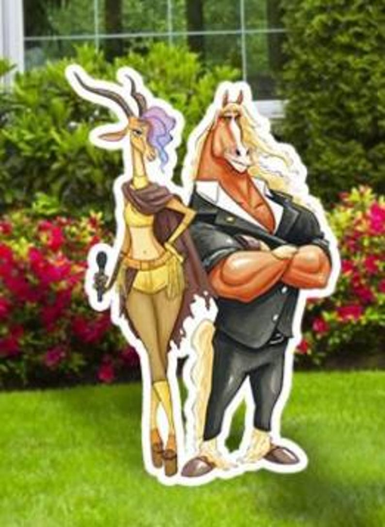 Zootopia yard Signs Cutouts, Zootopia Birthday Party decor, Coroplast Cutouts, Zootopia 2, Outdoor Decor, Party Props 36" Gazelle Brian