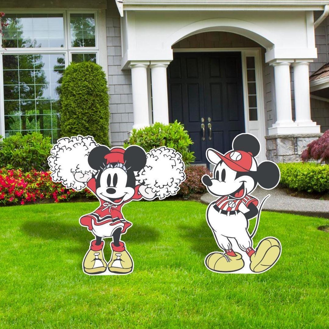 Minnie Baseball Vintage Mickey Baseball Cutouts, Minnie Cheerleader Cutouts, Baseball ...