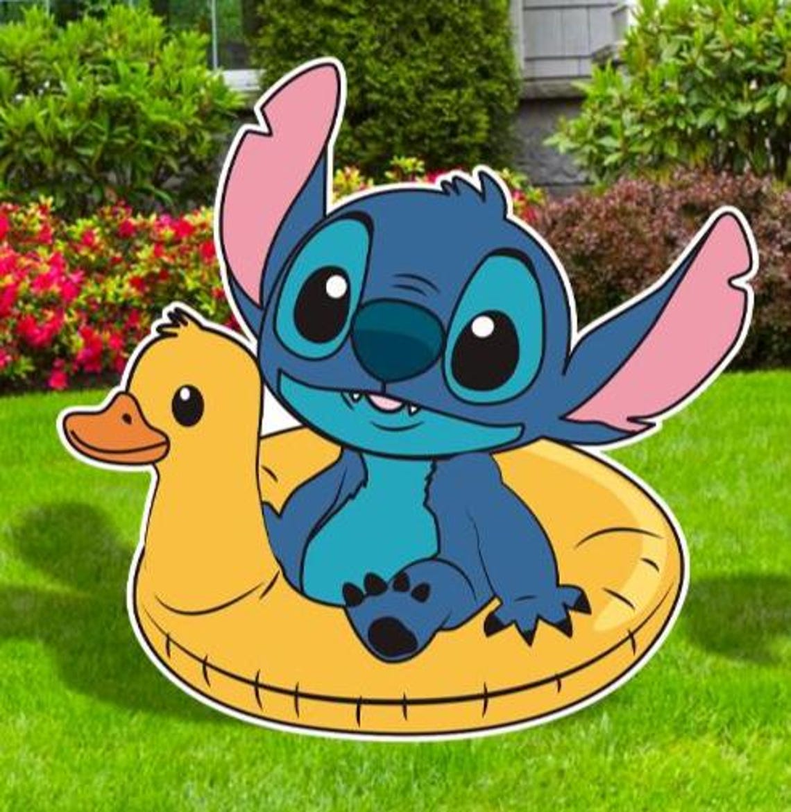 Stitch Pool Set Stitch Pool Party Cutouts, Stitch and Angel Birthday Party Props ...