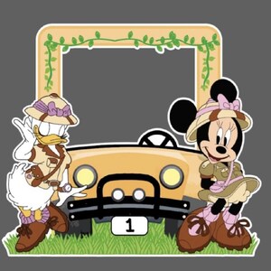 Mickey Safari Photo Booth, Safari Birthday cutouts and Yard Sign, Personalized Photo Booth, Outdoor Decor, Minnie Safari Photo Booth image 3