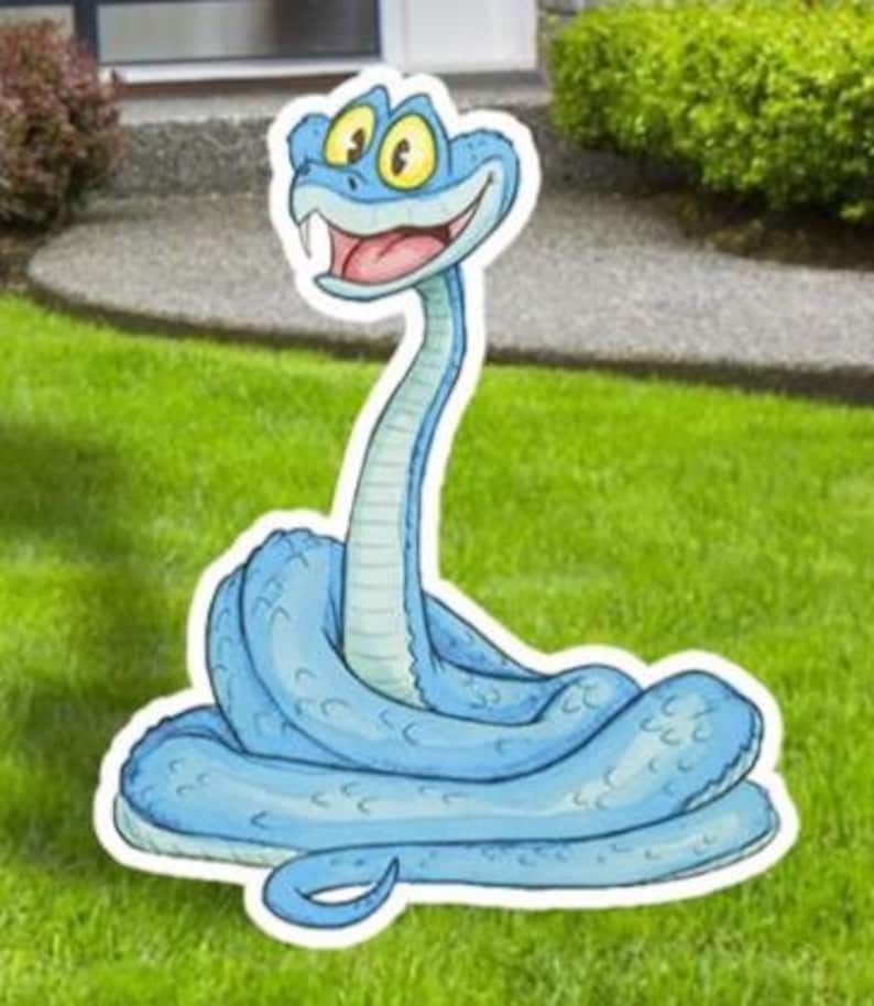 Zootopia yard Signs Cutouts, Zootopia Birthday Party decor, Coroplast Cutouts, Zootopia 2, Outdoor Decor, Party Props Gary De Snake