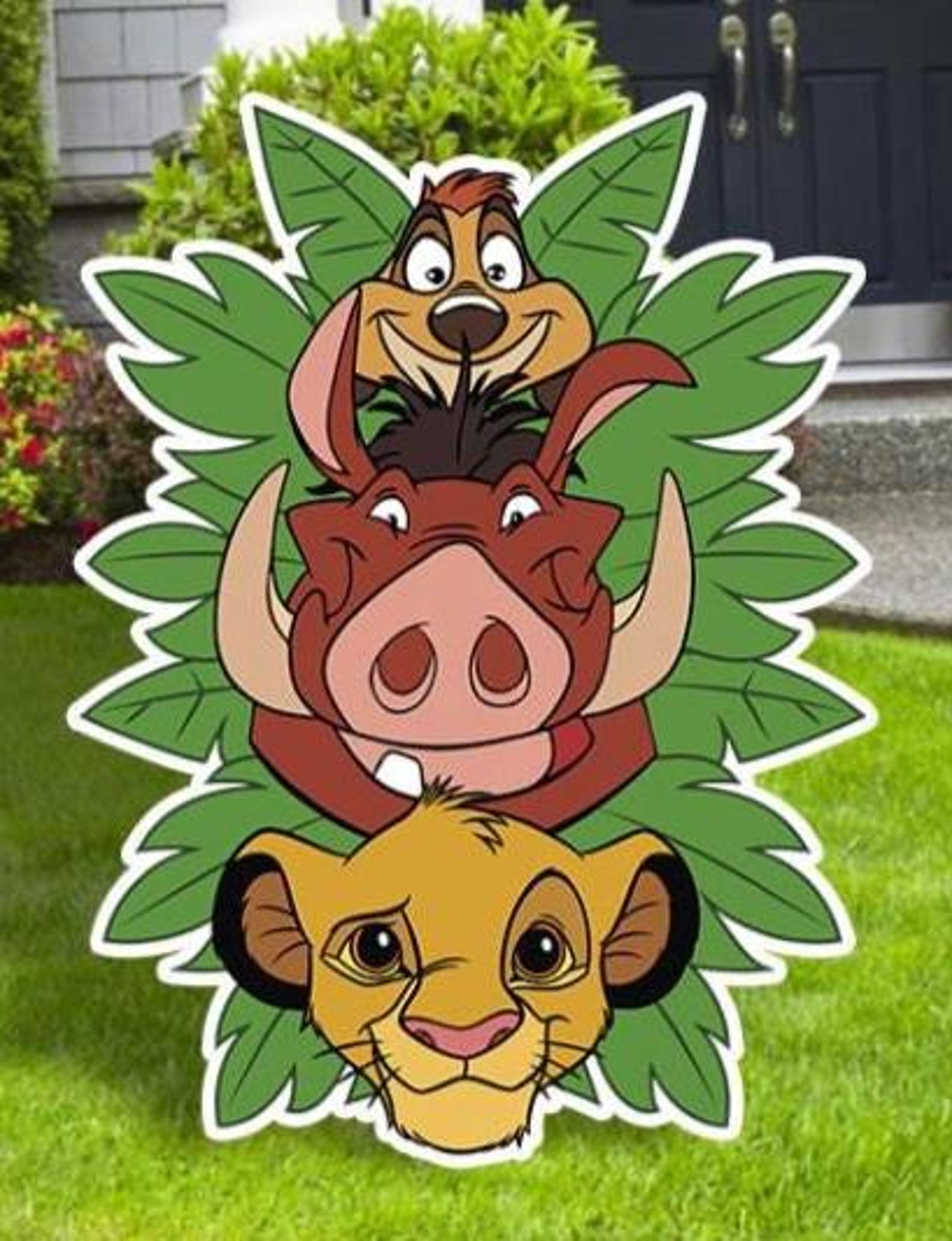 The Lion King Cutouts and Yard Signs, Simba Timon and Pumba Birthday ...