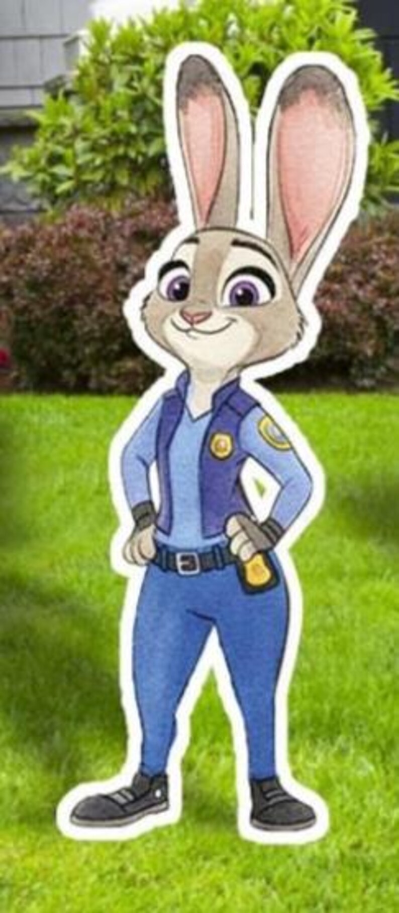 Zootopia yard Signs Cutouts, Zootopia Birthday Party decor, Coroplast Cutouts, Zootopia 2, Outdoor Decor, Party Props 36" Bonnie Hopps