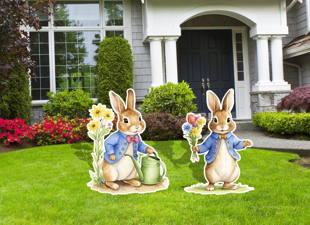 Peter Rabbit Easter Yard Signs and Cutouts, Easter Decor, Peter Rabbit ...