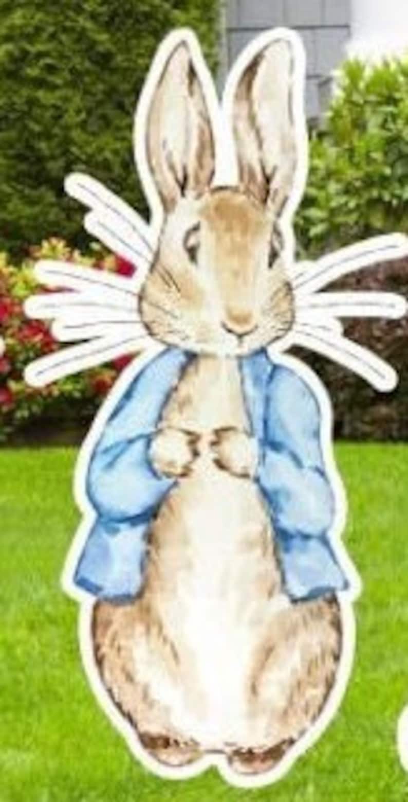 Peter Rabbit Easter Banner Peter Rabbit Easter Cutouts, Yard Signs, Baby Shower, Birthday Party ...