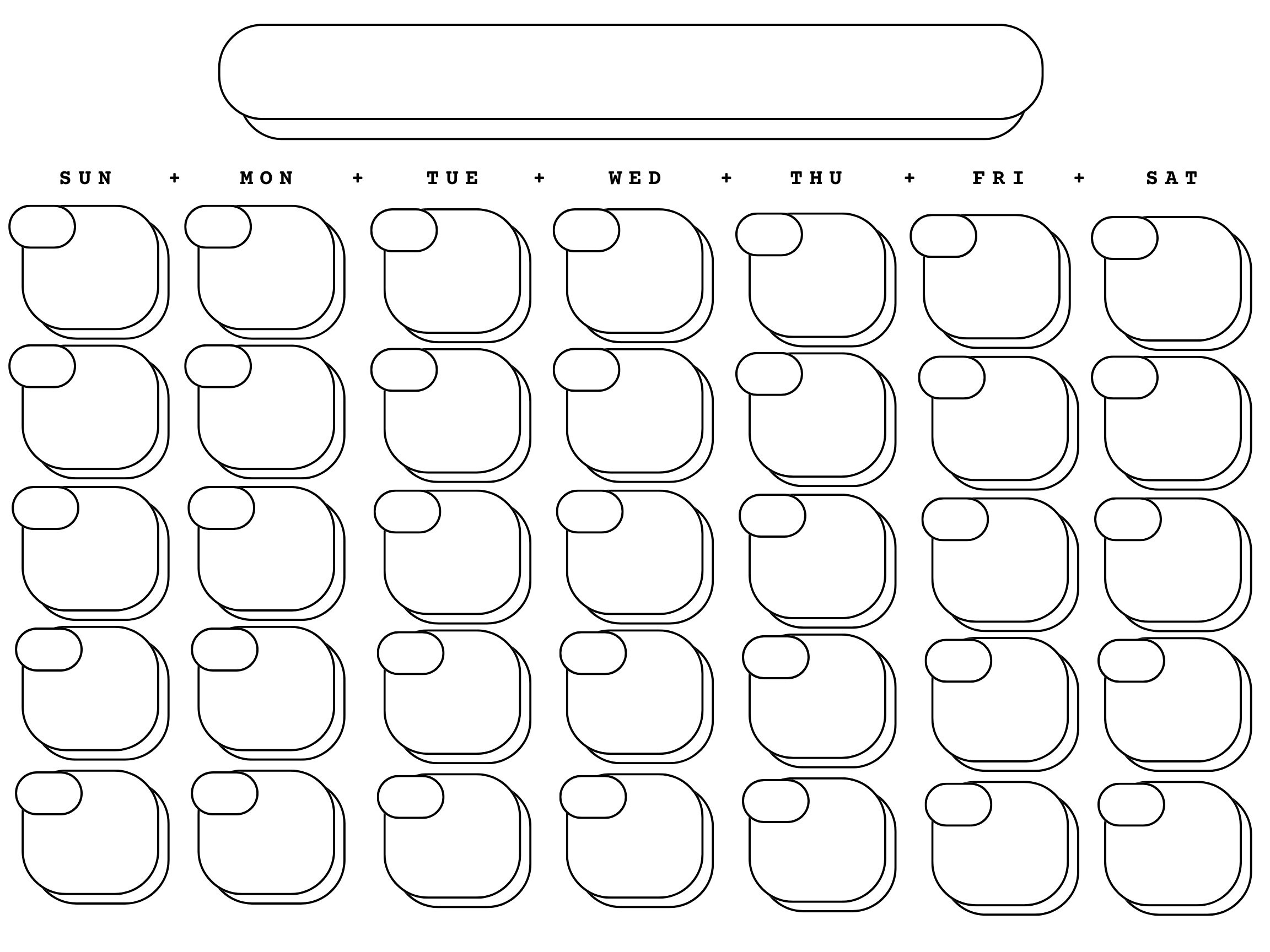 Printable calendar any month etsy