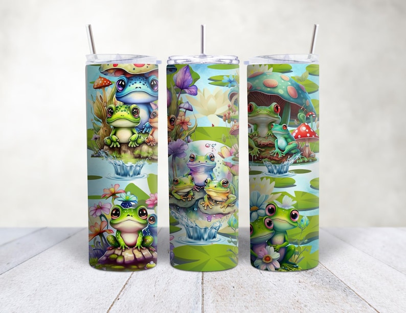 Frogs 20oz Straight Sublimation Digital Download Tumbler Design Wrap - Etsy