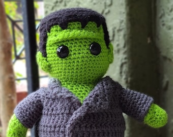 Frankenstein crochet pattern - Franken Chonk Monster