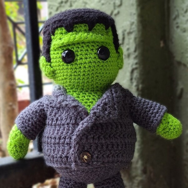 Frankenstein crochet pattern - Franken Chonk Monster