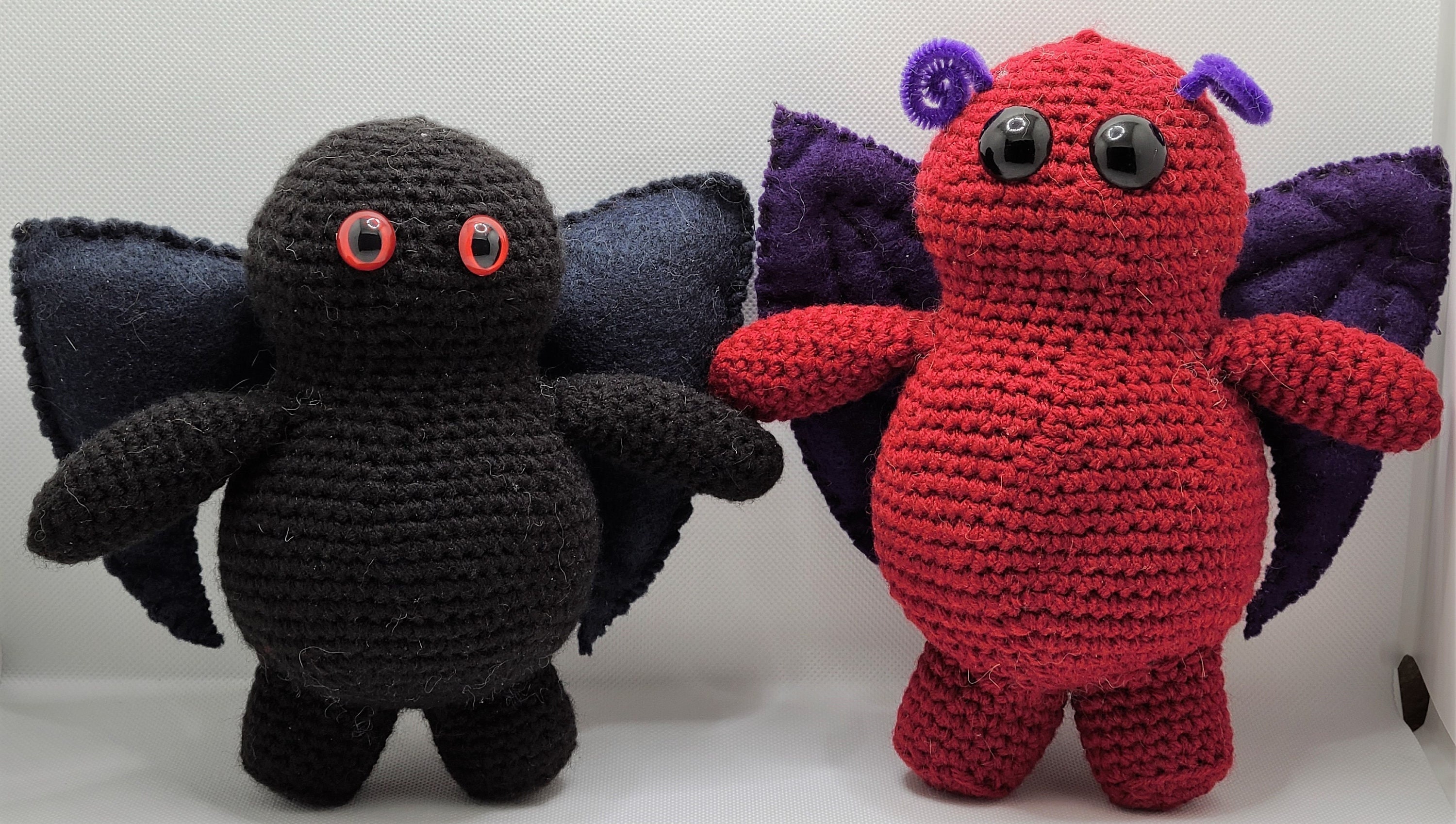 Mothman Cryptid Crochet Pattern Flying Chonk Monster Etsy Hong Kong