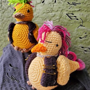 Punk Duck Crochet Amigurumi Pattern