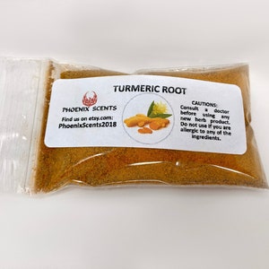 Turmeric Root Powder, 1.0 ounces, 3x2 bag