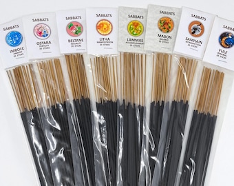 Sabbat Stick Incense Set, 10.5" Charcoal Incense Sticks, 8 x 20 Packs