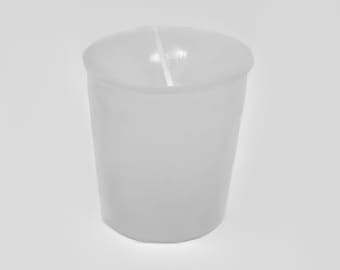 White Votive Candle, Unscented, Paraffin