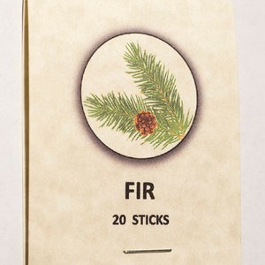 Fir, 10.5&quot; Charcoal Incense Sticks, 20 Pack