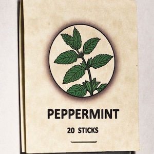 Peppermint, 10.5&quot; Charcoal Incense Sticks, 20 Pack