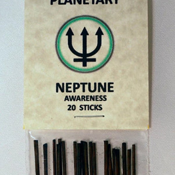 Neptune, 10.5" Charcoal Incense Sticks, 20 Pack