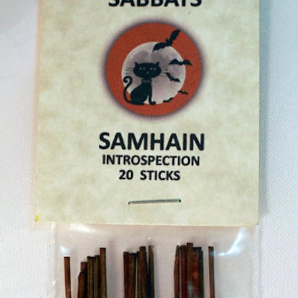 Samhain, 10.5" Charcoal Incense Sticks, 20 Pack