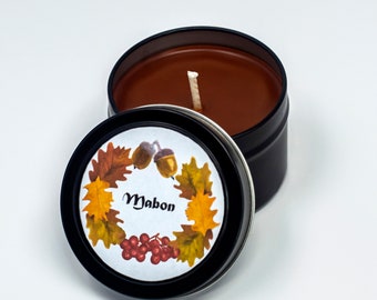 Mabon Scented Candles, Soy, 4 Oz
